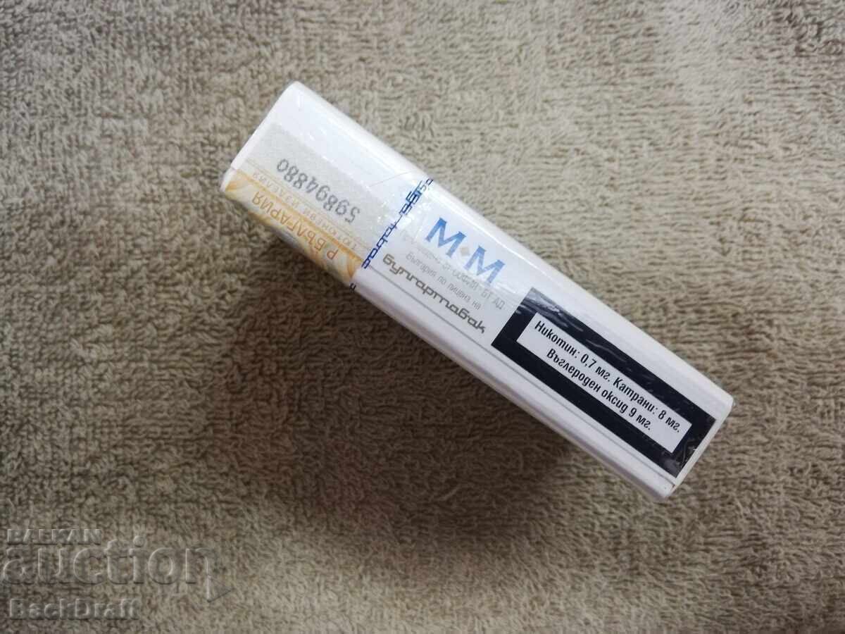 Auction CIGARETTES "MM" BULGARTABAK FULL UNPRINTED BOX, BANDEROL Auction CIGARETTES "MM" BULGARTABAK FULL UNPRINTED BOX, BANDEROL