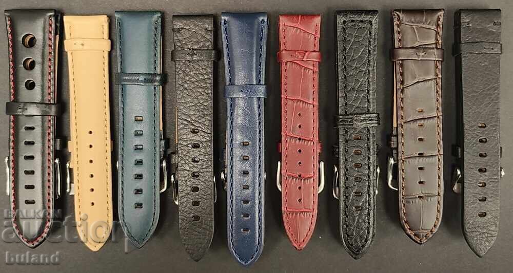 Nine Brand New Leather Straps Azzuro Watch Watches with price 90.00 BGN | € 46.02 Nine Brand New Leather Straps Azzuro Watch Watches with price 90.00 BGN | € 46.02