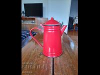 Old enamel teapot