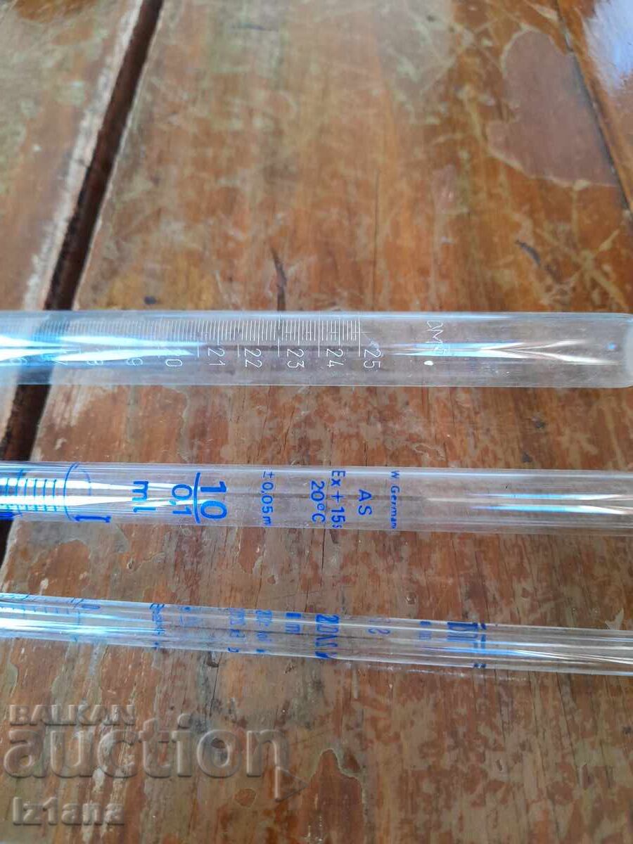 Old glass pipettes - 5 Old glass pipettes - 5