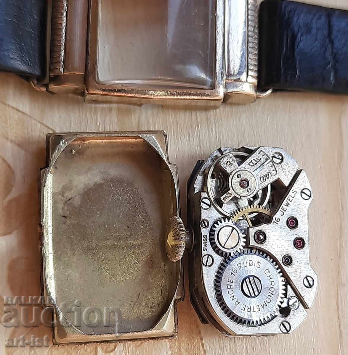 Auction  Gold-plated ladies' wristwatch Chronometre Ancre