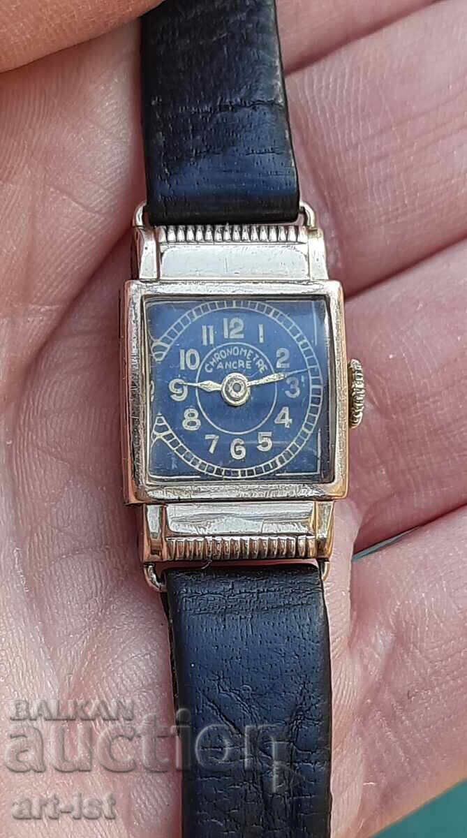 Gold-plated ladies' wristwatch Chronometre Ancre