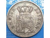 1 Kreuzer 1852 Bavaria Germany silver - rare year