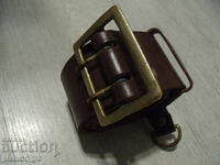 No.*7880 old military leather belt B.M.K.