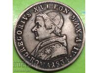 20 baiochi 1834 Vatican Rome Gregory XVI (1831-1846) RARE