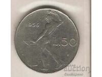 +Italia 50 lire 1956