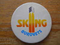 large sports badge "Ski piste Borovets"