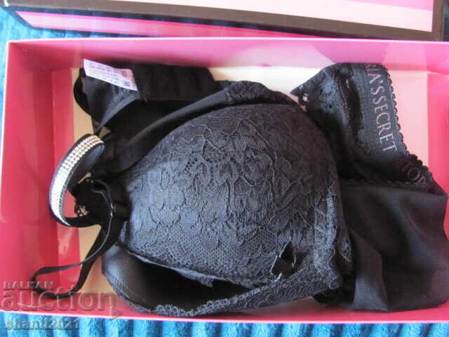 Delivery of New VICTORIA'S SECRET bra and bikini set, size 80/M, black