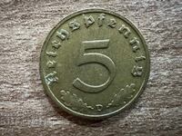 Germany - 5 Pfennig (1938) - D