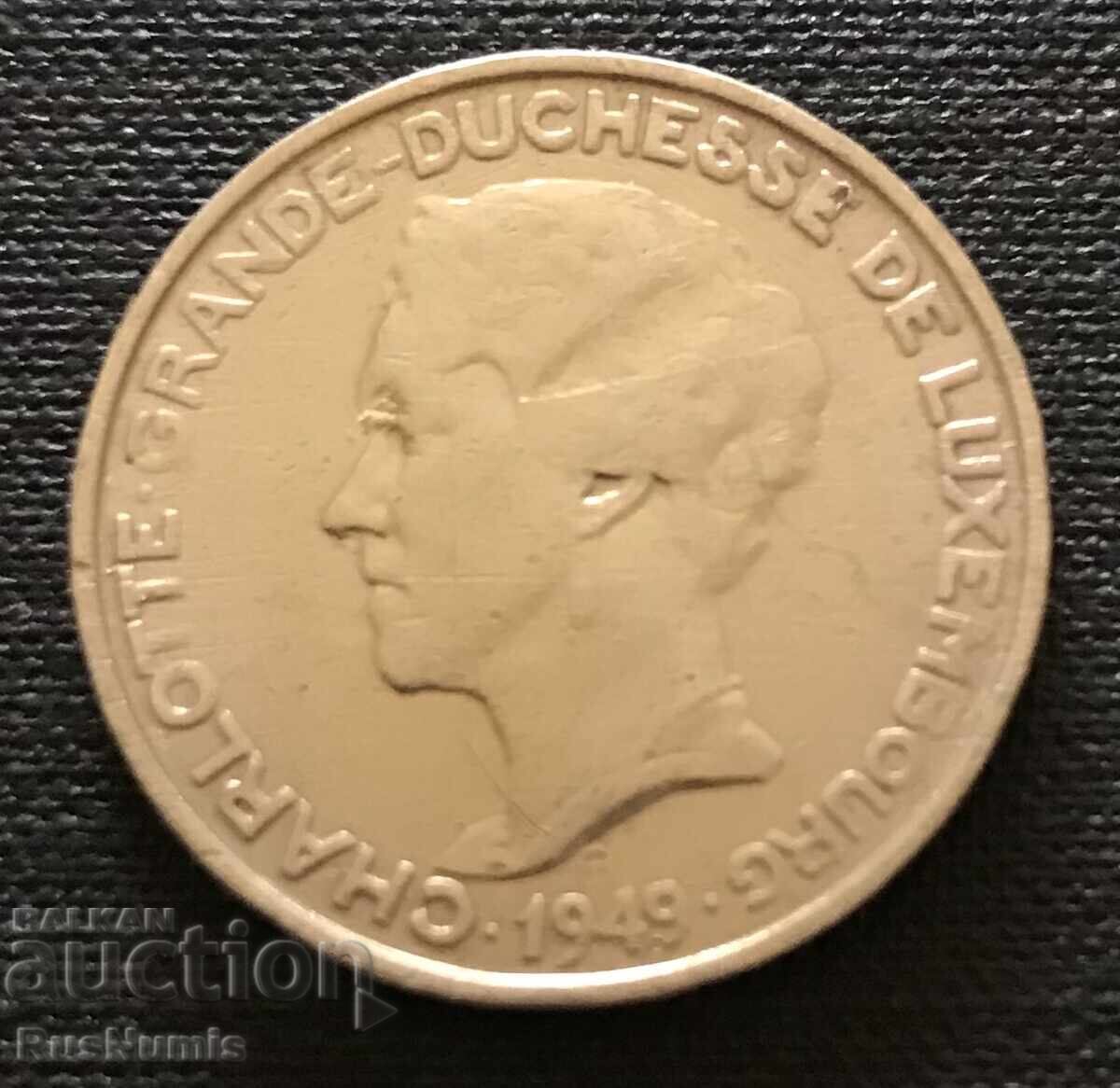 Luxembourg.5 francs 1949. with price 5.00 BGN | € 2.56 Luxembourg.5 francs 1949. with price 5.00 BGN | € 2.56