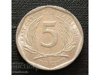 Eastern Caribbean. 5 cents 2010