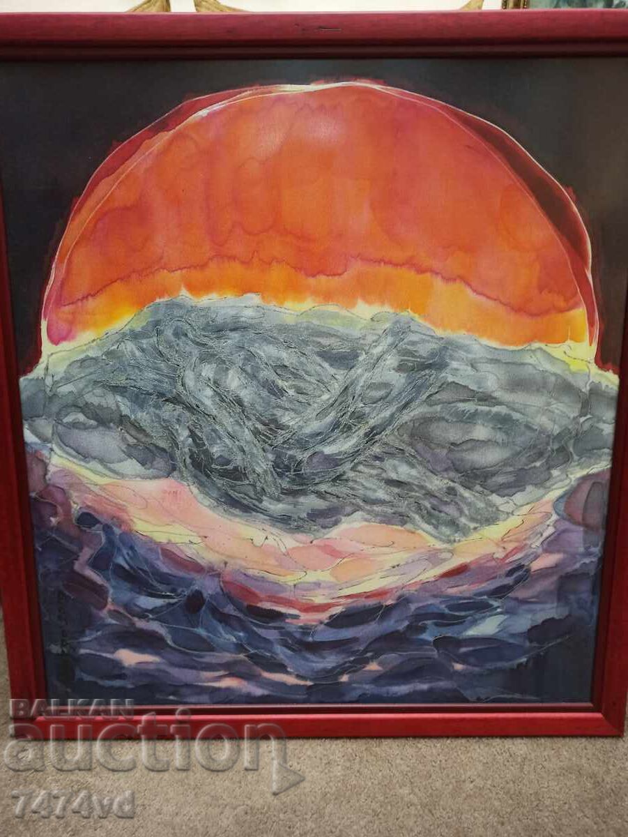 AUTHOR'S PAINTING - THE RED MOON MARGARITA RADOSLAVOVA MARGO with price 800.00 BGN | € 409.03 AUTHOR'S PAINTING - THE RED MOON MARGARITA RADOSLAVOVA MARGO with price 800.00 BGN | € 409.03