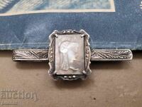 Antique silver tie pin