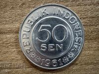 Indonesia - 50 sen (1961)