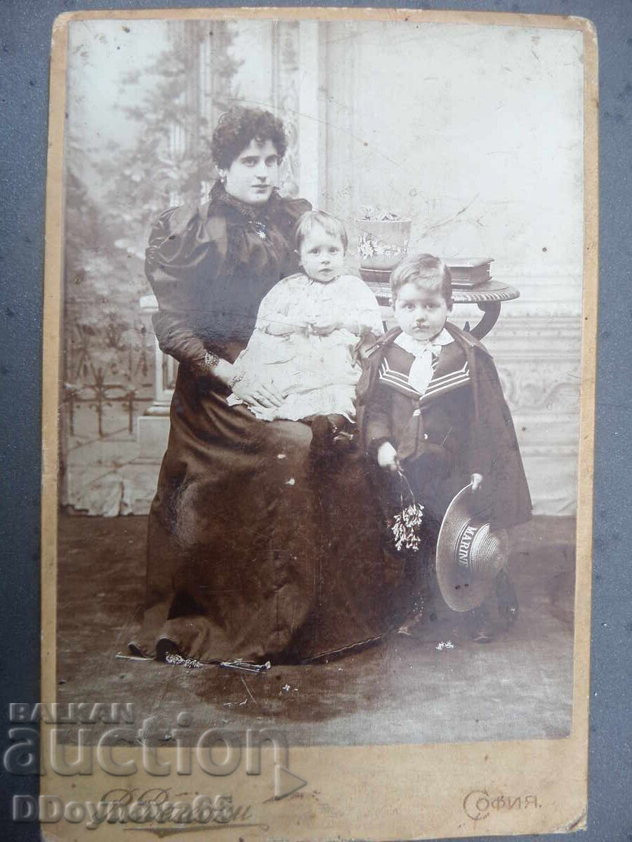 Foto veche, carton dur Foto veche, carton dur