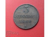 Germany-Mecklenburg-Schwerin-3 pfennig 1860