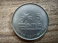 Cuba - 5 centavos (1981) - denumire numerică, orientare medalie