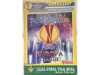 football program UEFA Europa League Villarreal-Levski Sofia