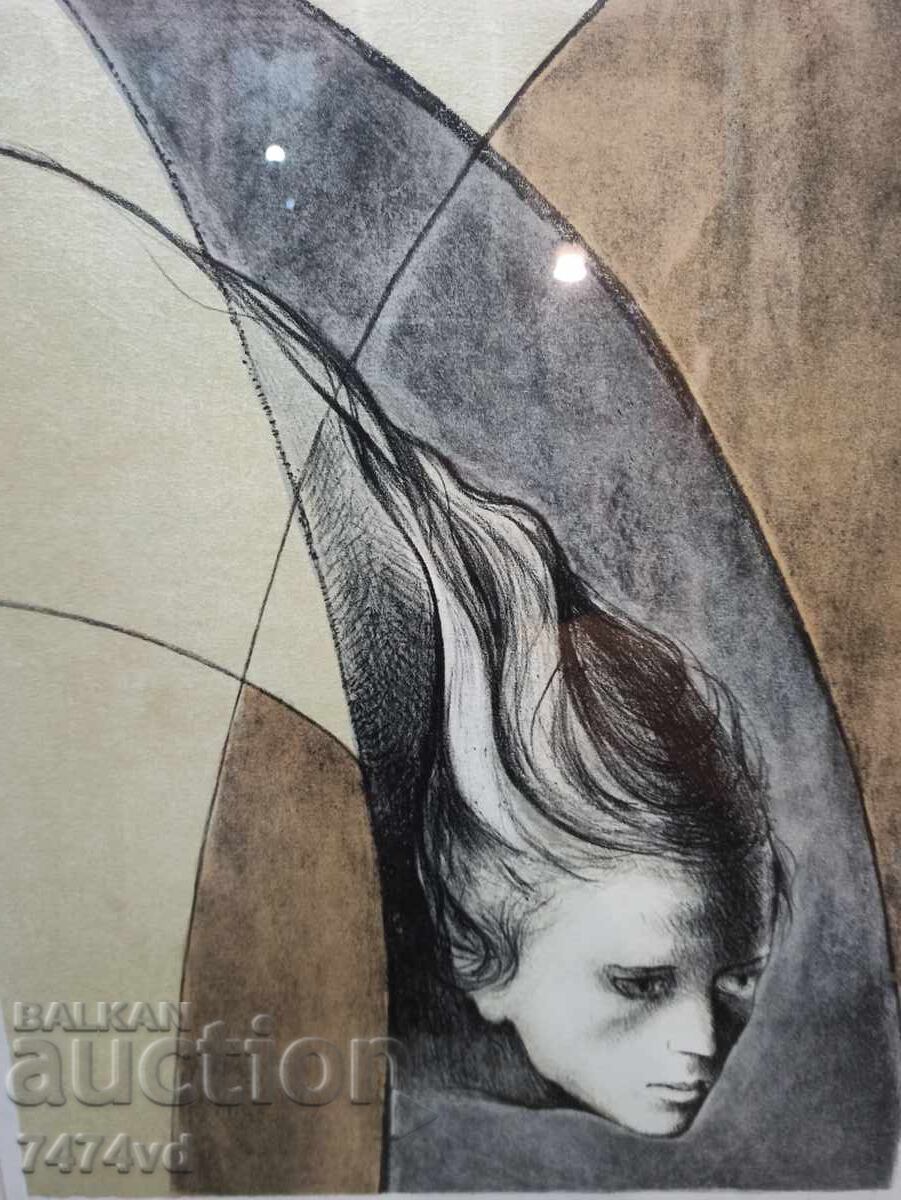 Auction A VERY LARGE COLORED LITHOGRAPH OF MONTSERAT GUDIOL Auction A VERY LARGE COLORED LITHOGRAPH OF MONTSERAT GUDIOL