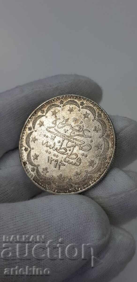 Collectible Turkish-Ottoman coin 20 kurus - silver - 6 Collectible Turkish-Ottoman coin 20 kurus - silver - 6