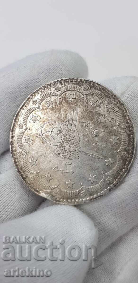 Collectible Turkish-Ottoman coin 20 kurus - silver Collectible Turkish-Ottoman coin 20 kurus - silver