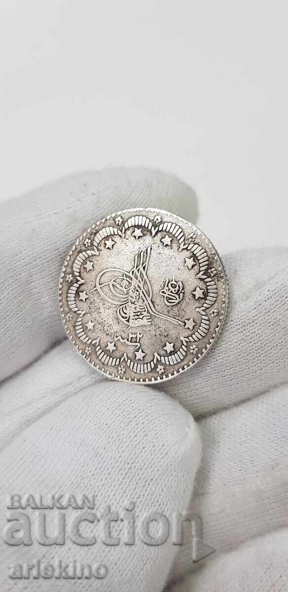 Delivery of Collectible Turkish-Ottoman coin 5 kurus - silver Delivery of Collectible Turkish-Ottoman coin 5 kurus - silver