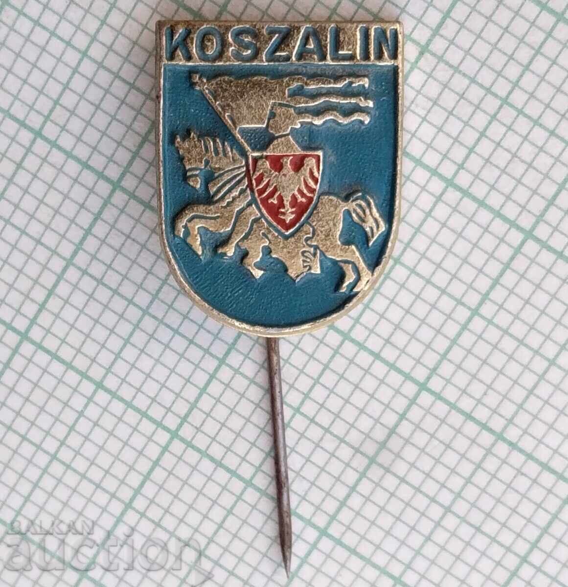 18257 Badge - coat of arms of the city of Koszalin Poland with price 1.00 BGN | € 0.51
