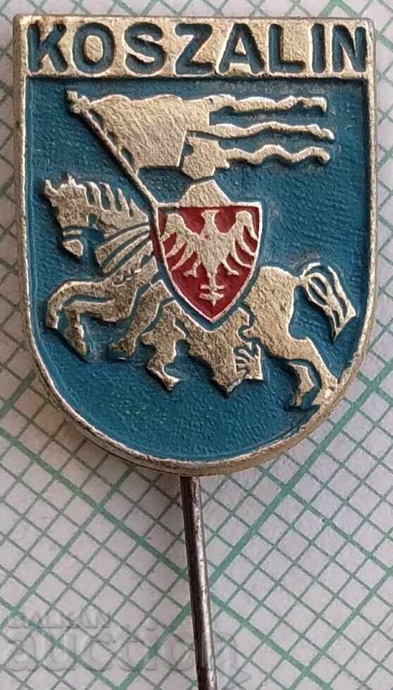 18257 Badge - coat of arms of the city of Koszalin Poland