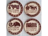 18263 Badge - Yakutsk Museum Yakutsk - LOT-4 pcs.