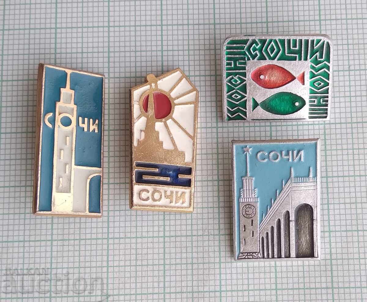 18266 Badge - Sochi - LOT-4 pcs. with price 1.50 BGN | € 0.77 18266 Badge - Sochi - LOT-4 pcs. with price 1.50 BGN | € 0.77