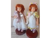 Two Paulin porcelain dolls