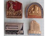 18267 Badge - Rostov-on-Don - LOT-4 pcs.