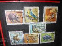 Stamps-animals-GDR -1975 - 7 pcs.