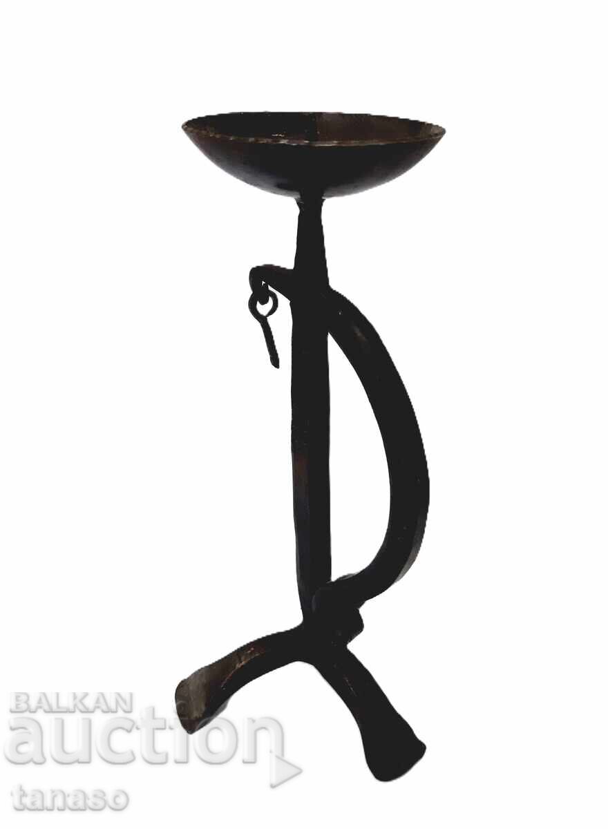 Old wrought iron candlestick (1.3) with price 45.00 BGN | € 23.01