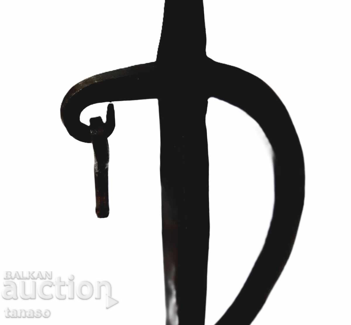 Old wrought iron candlestick (1.3) - 6