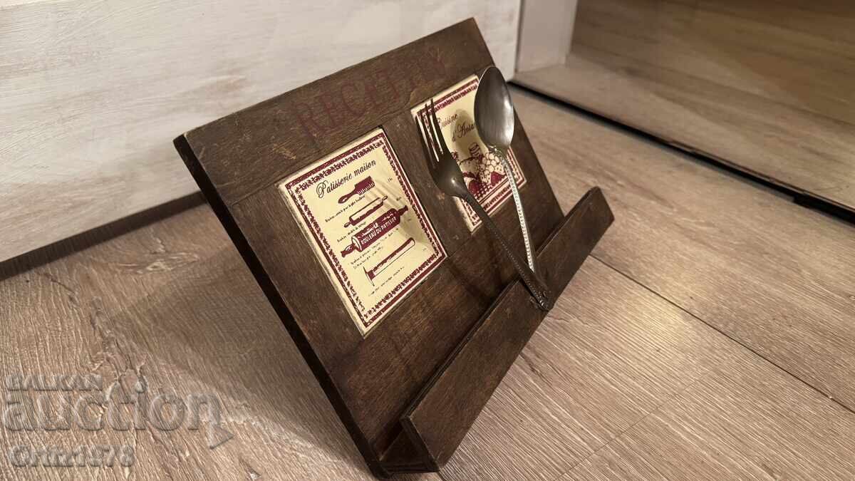 Auction Vintage cookbook stand. Auction Vintage cookbook stand.