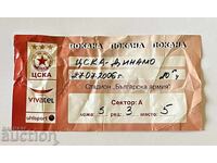 Football ticket CSKA-Dynamo Tirana Albania 2006 UEFA