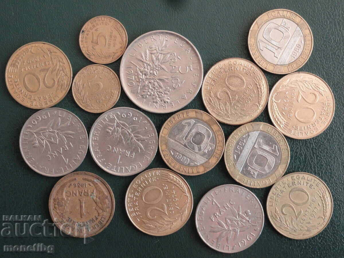 Delivery of France - Coins (15 pieces)