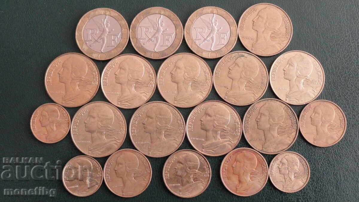 France - Coins (20 pieces) - 5 France - Coins (20 pieces) - 5
