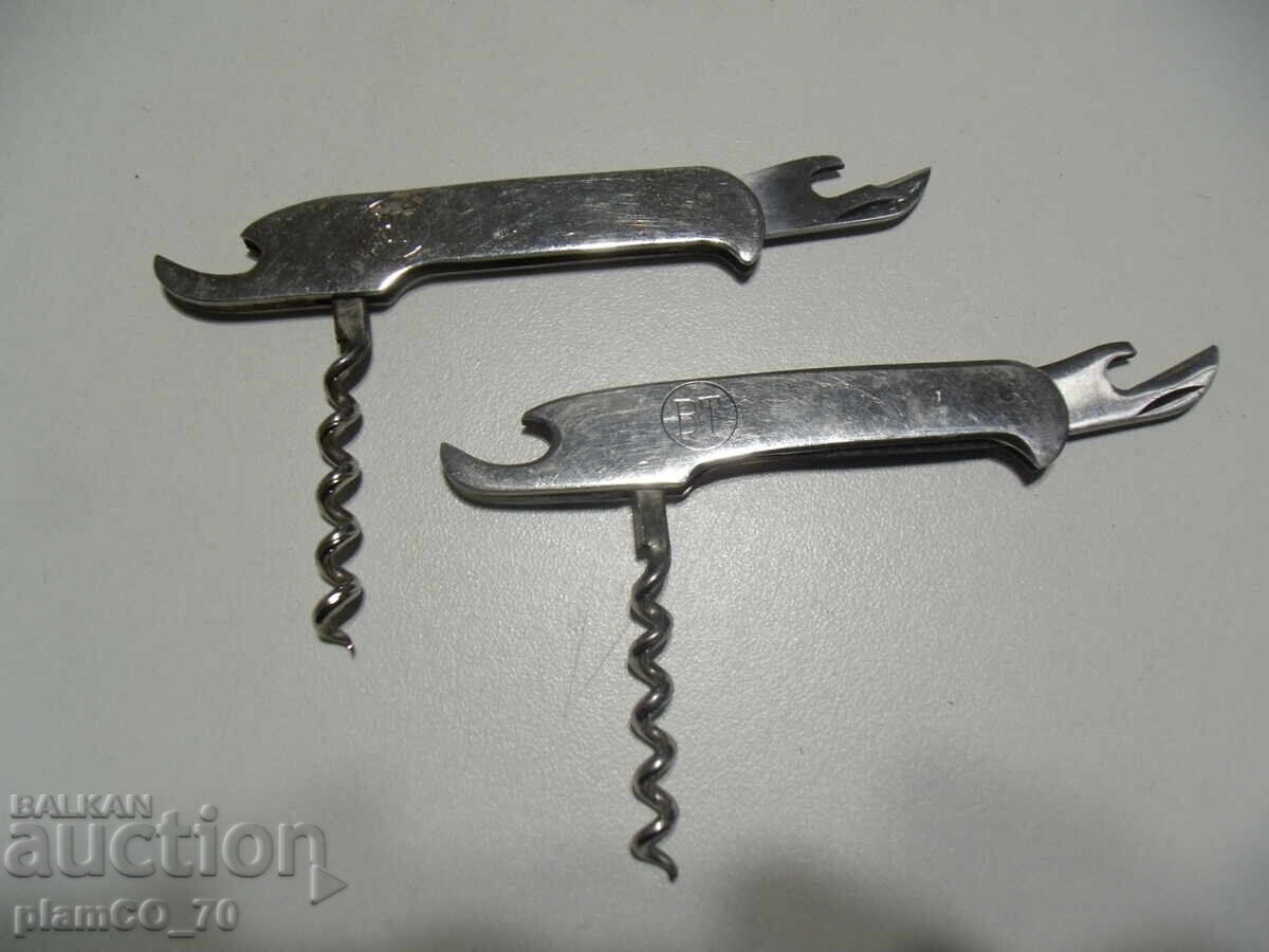 No.*7883 two old VT bottle openers - metal - with corkscrew with price 10.00 BGN | € 5.11 No.*7883 two old VT bottle openers - metal - with corkscrew with price 10.00 BGN | € 5.11