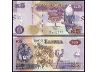 ❤️ ⭐ Zambia 2020 5 Kwacha UNC nou ⭐ ❤️