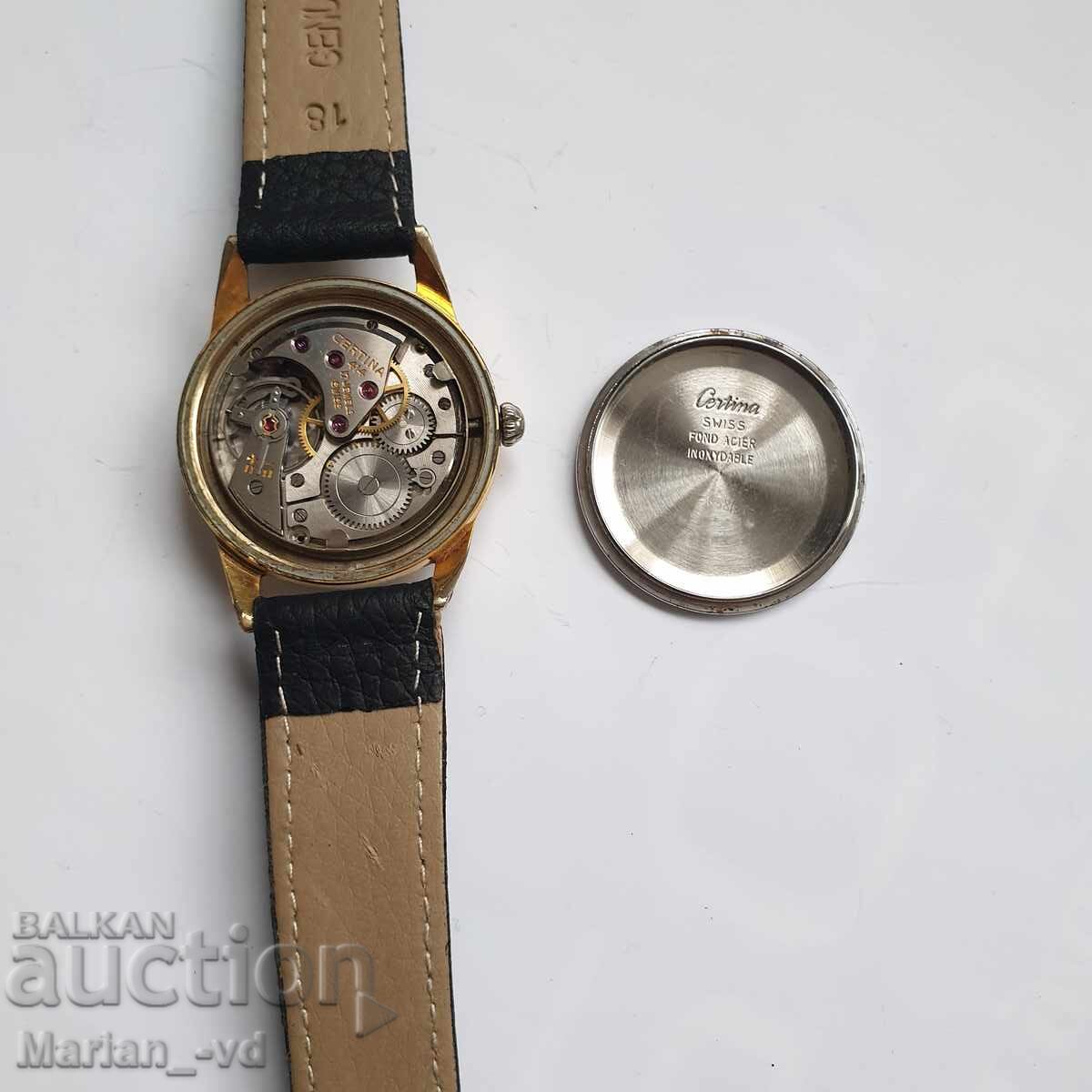 Luxury men's watch with manual winding Certina 414 - 5 Luxury men's watch with manual winding Certina 414 - 5