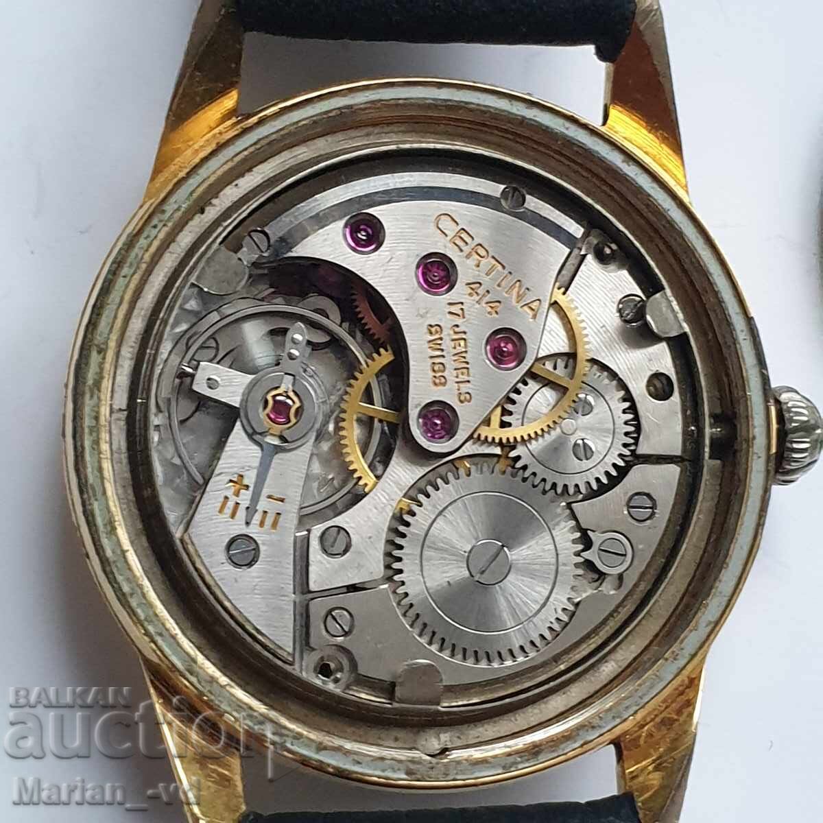 Luxury men's watch with manual winding Certina 414 - 6 Luxury men's watch with manual winding Certina 414 - 6