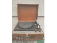 Old gramophone in a wooden box RHYTHM