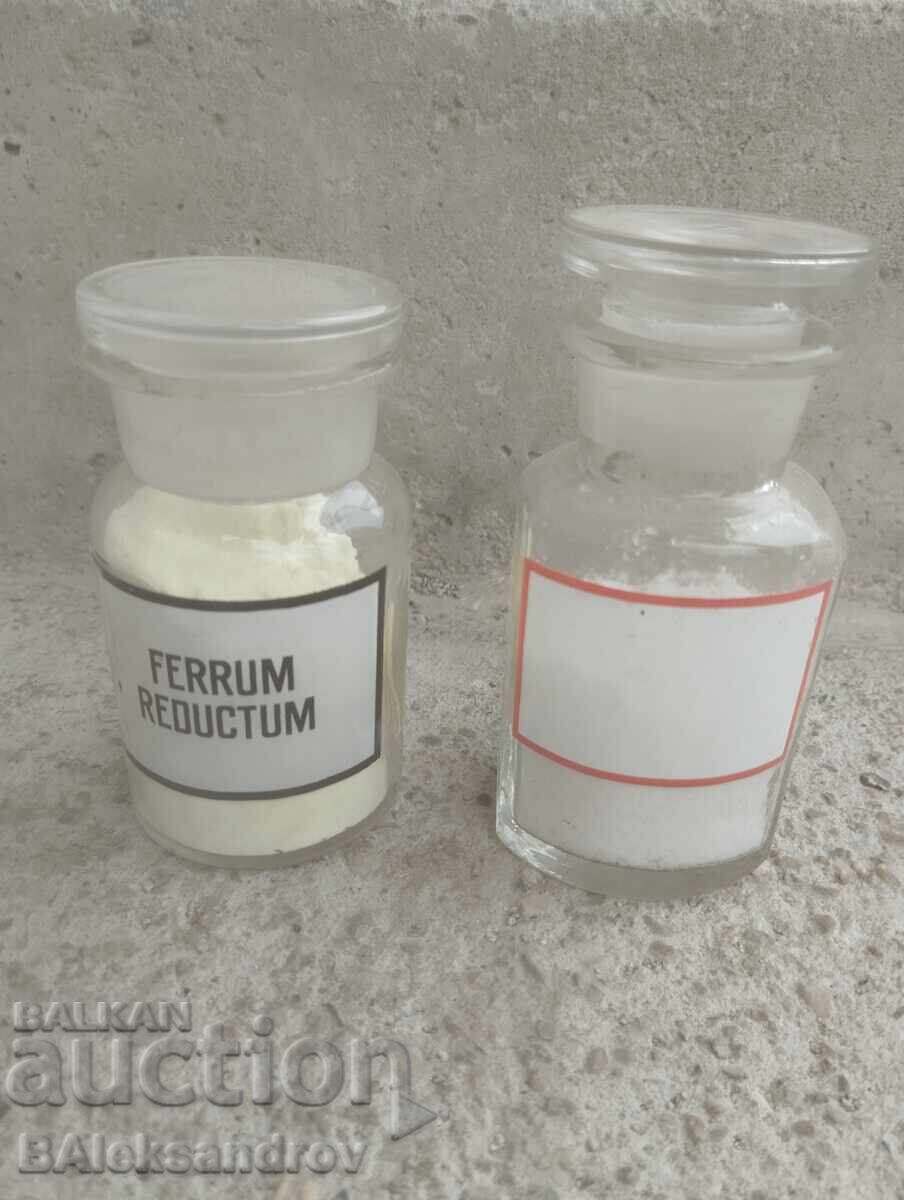 Two old apothecary bottles Two old apothecary bottles