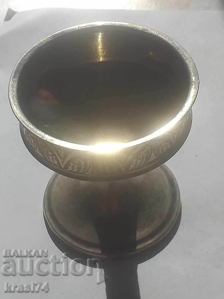 A silver cup