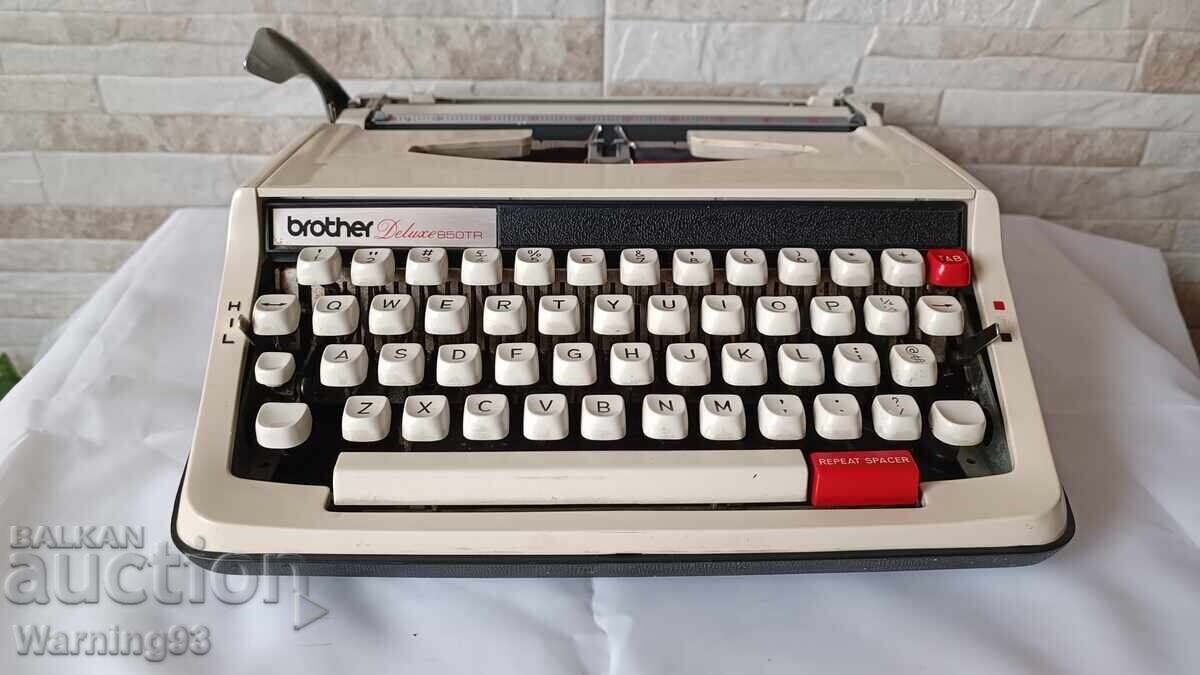 Old typewriter Brother Deluxe 850TR - Made in Japan with price € 45.00 | 88.01 BGN