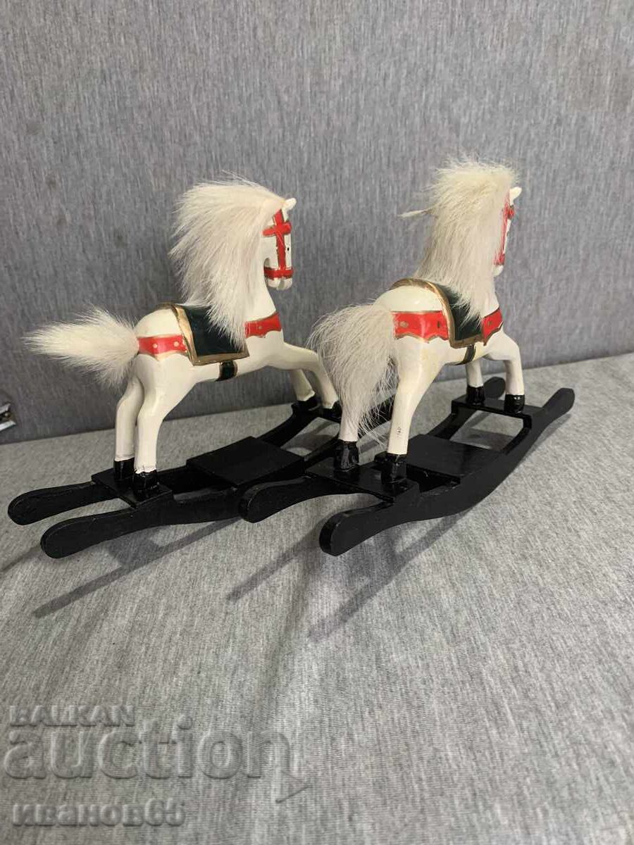 Auction  wooden horses
