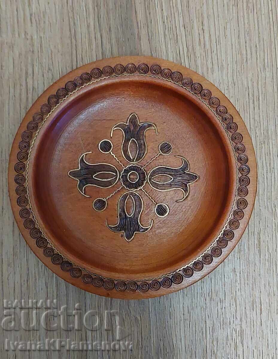 Πάνελ από ξύλο και ορείχαλκο για συλλέκτες, μικρό Πάνελ από ξύλο και ορείχαλκο για συλλέκτες, μικρό