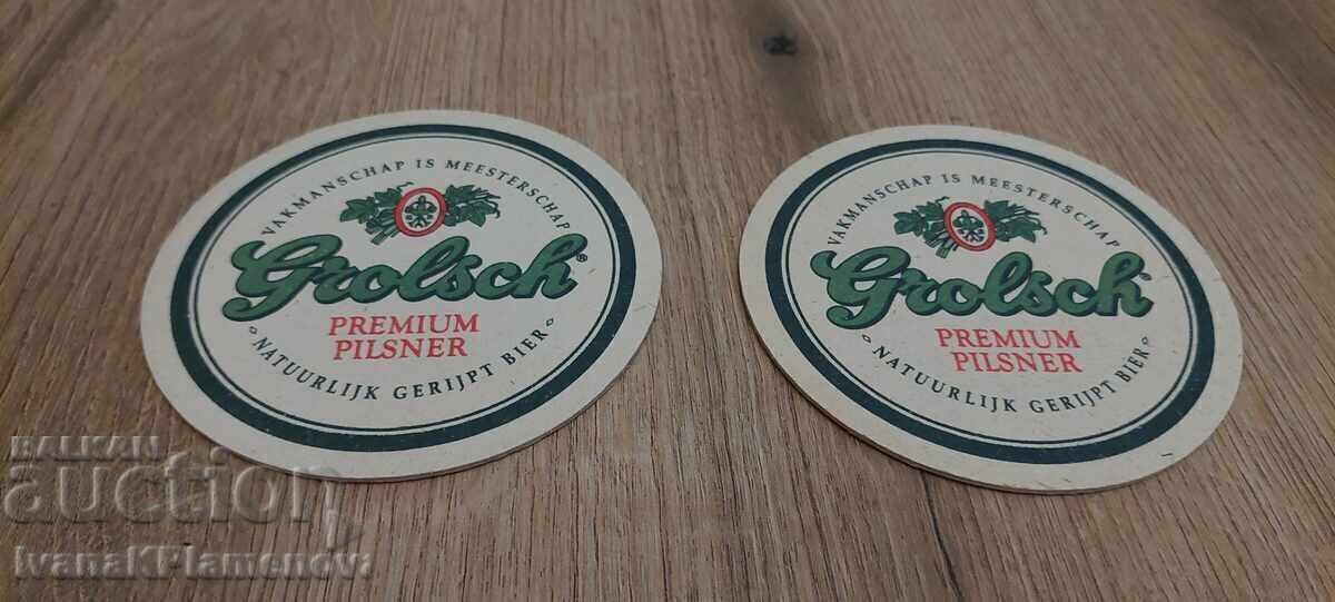 Auction  Collector's coasters, two pieces